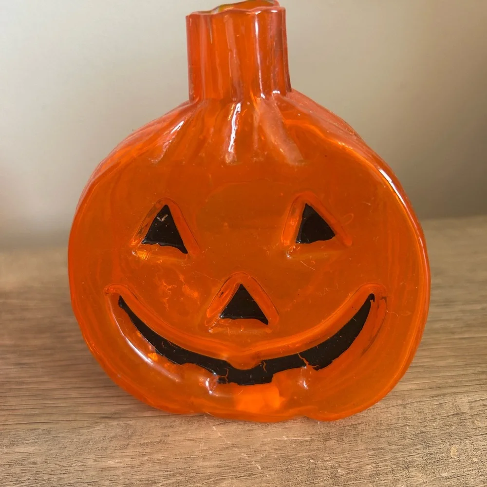 Yankee Candle Pumpkin Jack-O-Lantern Tealight‎ Candle Holder Lot of 2